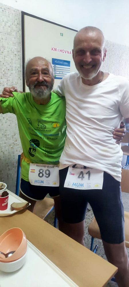 S Ricardem, nejstarší finišer, 83 roků. Respekt!