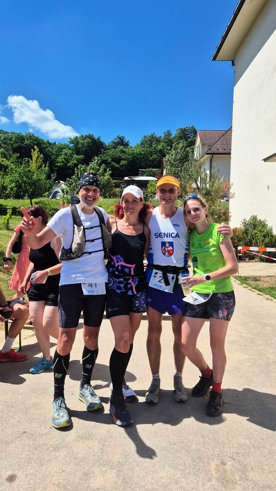 Před startem, já, Kačka, Ivan a Verča #1 Lomnicka