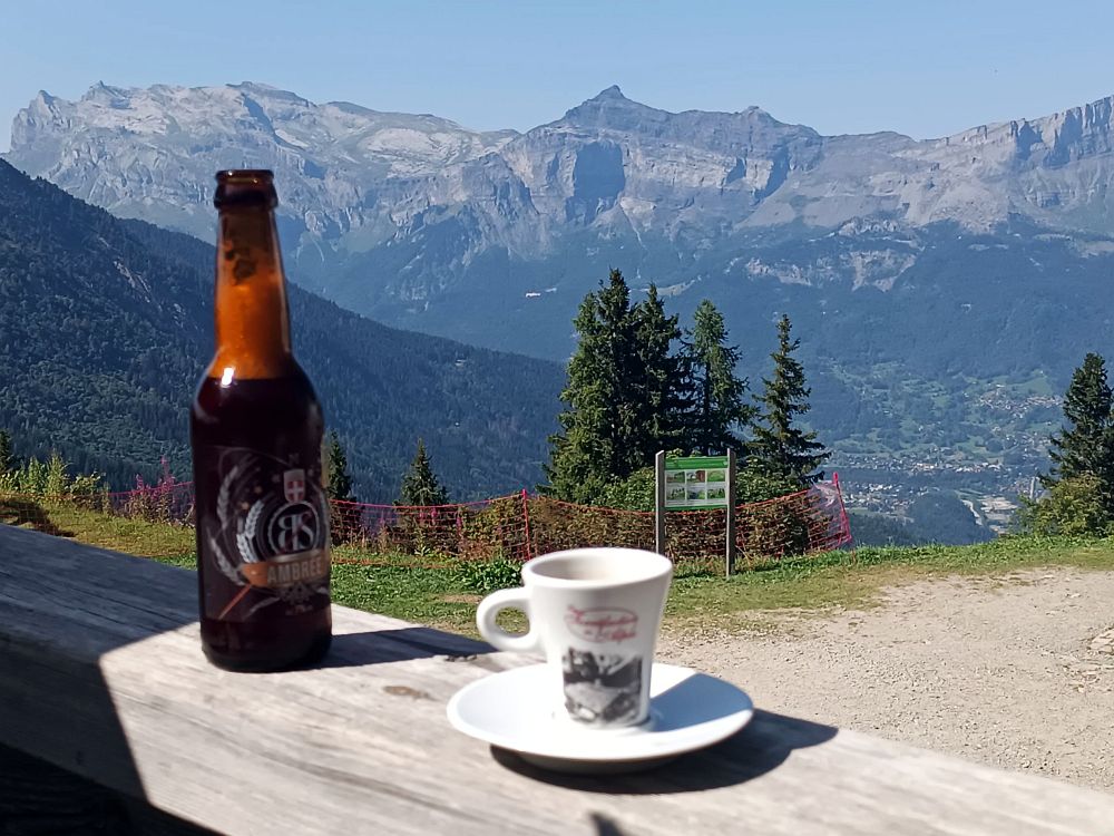 Osvědčená kombinace, malé pivo a preso, Bellevue 1801m