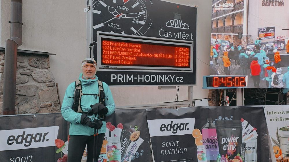 V cíli. Unavený, ale šťastný.