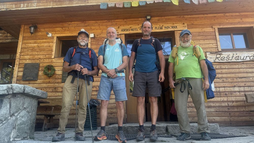 Na odchodu s chaty Popradske pleso