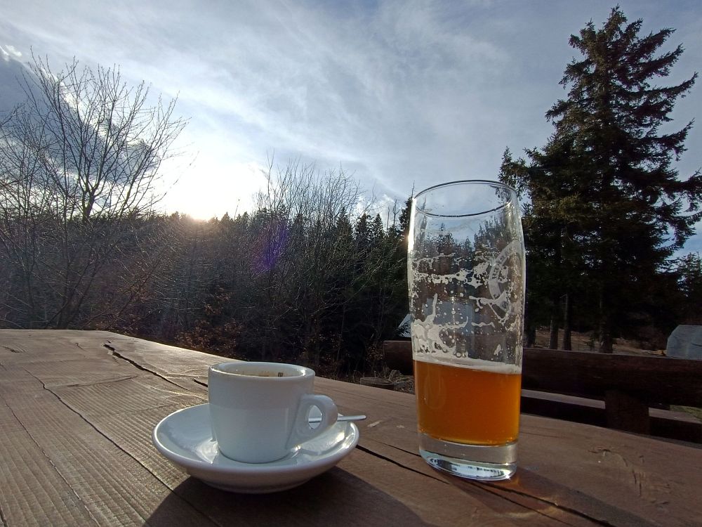 Kafe a pivko na Kladském sedle